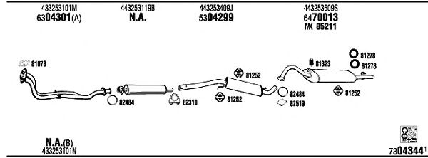 Exhaust System AD62124B