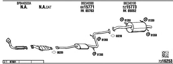 Exhaust System MA70303