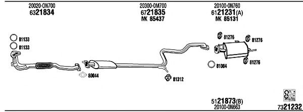 Exhaust System NI55006