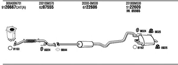Exhaust System NI55019