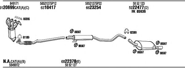Exhaust System OPT18467B
