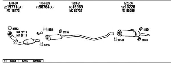 Exhaust System PE40523