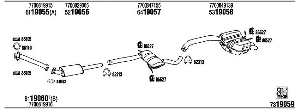 Exhaust System RE35019B