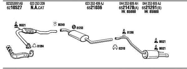 Exhaust System VW72304