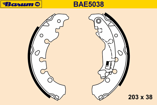 Brake Shoe Set BAE5038