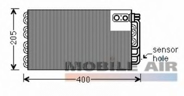 Evaporateur climatisation 4000V346