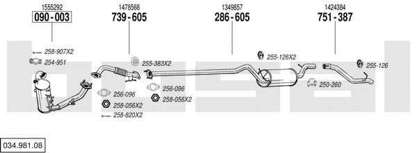 Exhaust System 034.981.08