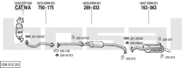 Exhaust System 038.012.20