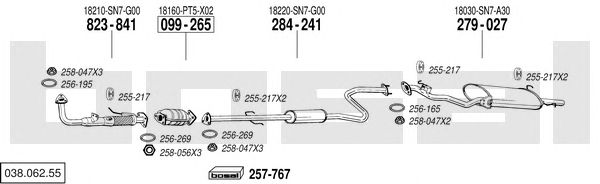 Exhaust System 038.062.55