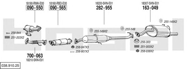 Exhaust System 038.910.25