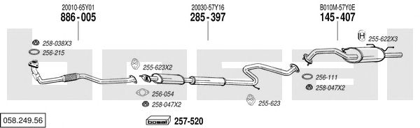 Exhaust System 058.249.56