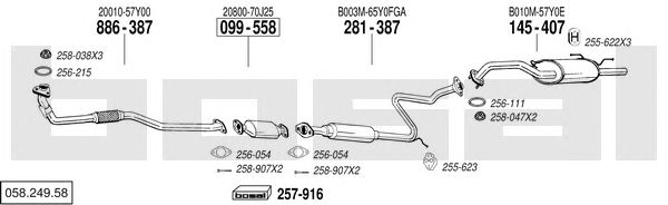 Exhaust System 058.249.58