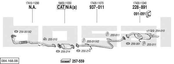 Exhaust System 084.168.08