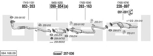 Exhaust System 084.168.09