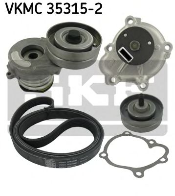 Water Pump + V-Ribbed Belt Kit VKMC 35315-2