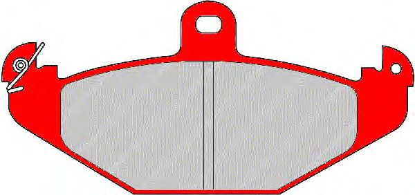 Комплект тормозных колодок, дисковый тормоз FDS1560