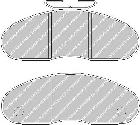 Комплект тормозных колодок, дисковый тормоз FVR791