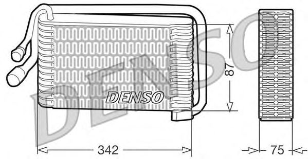 Evaporator, air conditioning DEV09001