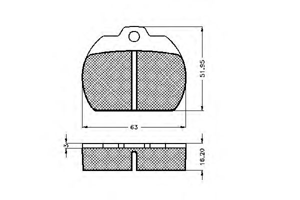 Комплект тормозных колодок, дисковый тормоз 30063