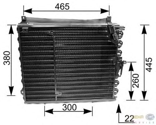 Condensator, airconditioning 8FC 351 035-191