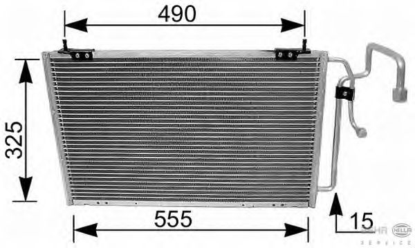 Condensator, airconditioning 8FC 351 035-261