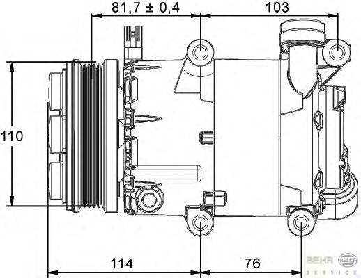 Compressor, airconditioning 8FK 351 113-471