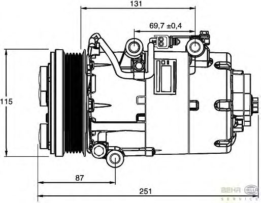 Compressor, airconditioning 8FK 351 113-481