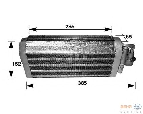Evaporator, air conditioning 8FV 351 210-231