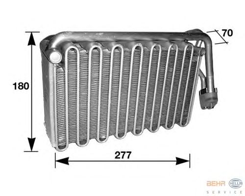 Evaporator, air conditioning 8FV 351 210-431
