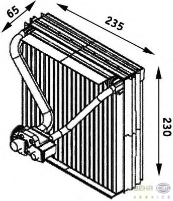 Evaporator, air conditioning 8FV 351 211-561