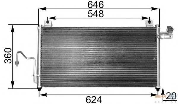 Condensator, airconditioning 8FC 351 300-471