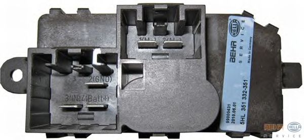 Resistor, interior blower 5HL 351 332-351