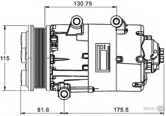 Compressor, air conditioning 8FK 351 334-051