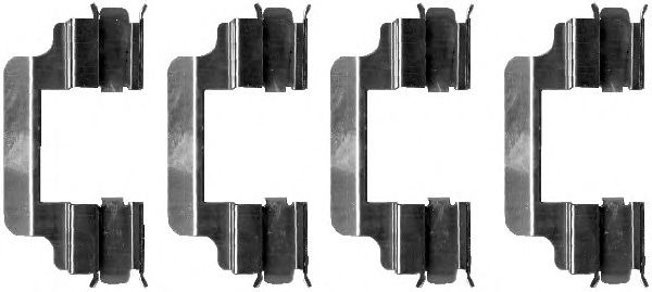 Accessory Kit, disc brake pads 8DZ 355 202-711