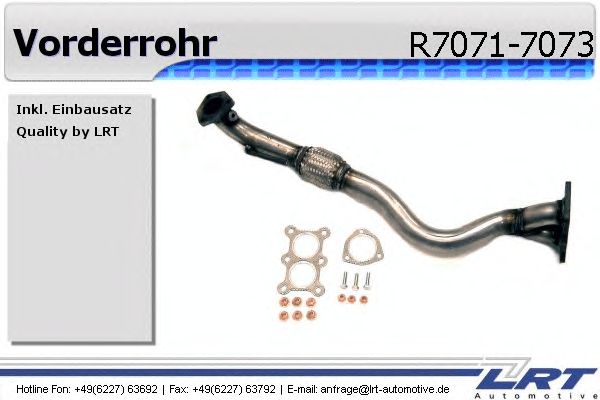 Exhaust Pipe R7071-7073