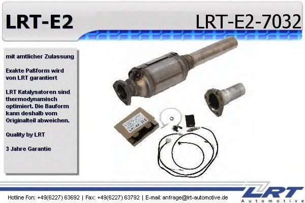 Retrofit Kit, catalytic converter LRT-E2-7032