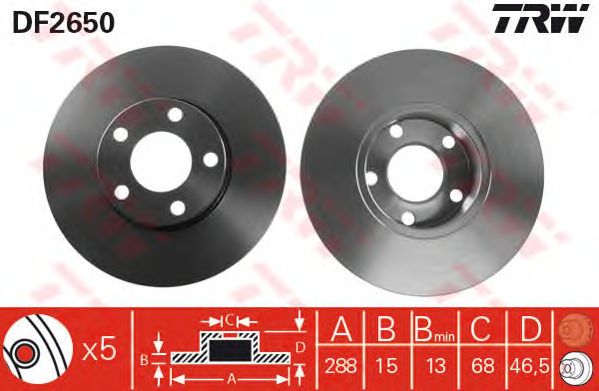 Brake Disc DF2650