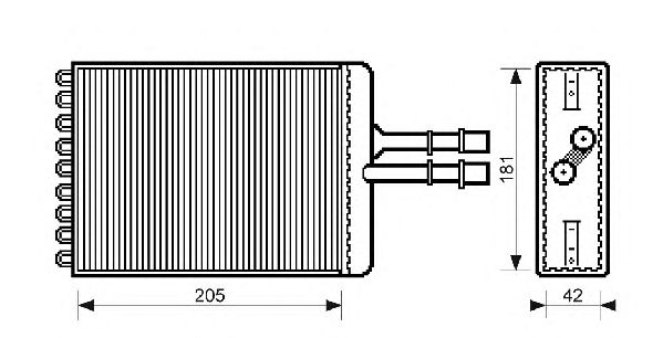Heat Exchanger, interior heating QHR2100