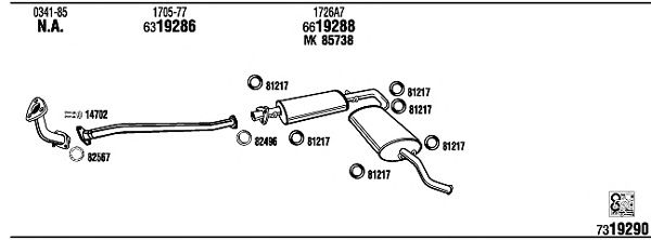 Exhaust System CI90003