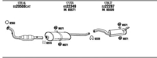 Exhaust System CIT11370A