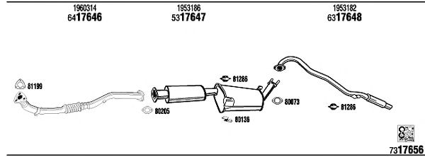 Exhaust System FO76001