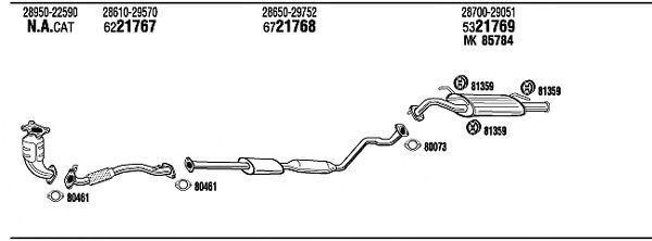 Exhaust System HY65008