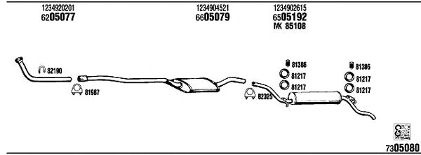 Exhaust System MB34001
