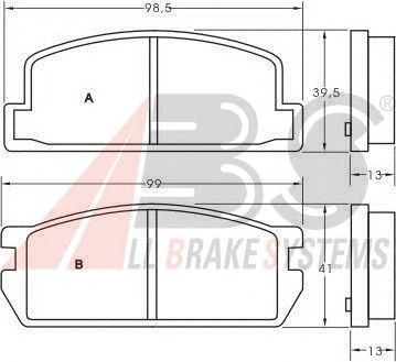 Brake Pad Set, disc brake 36553