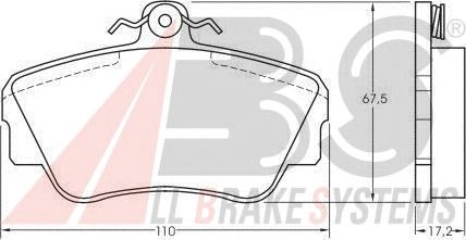 Brake Pad Set, disc brake 36703