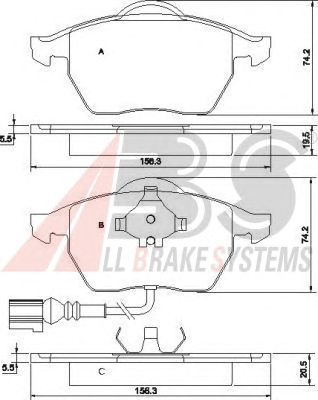 Brake Pad Set, disc brake 37133
