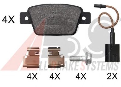 Brake Pad Set, disc brake 37928