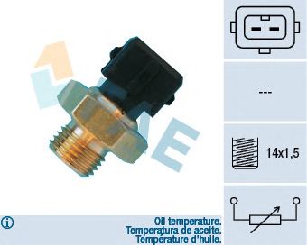 Sensore, Temperatura olio; Sensore, Temperatura olio; Sensore, Temperatura refrigerante 33560
