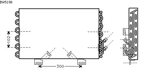 Condensator, airconditioning BW5198