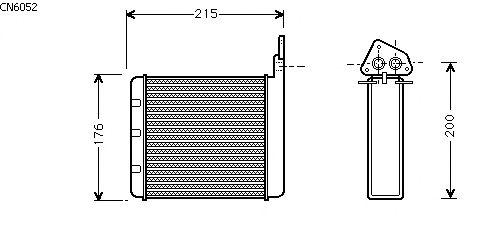 Heat Exchanger, interior heating CN6052